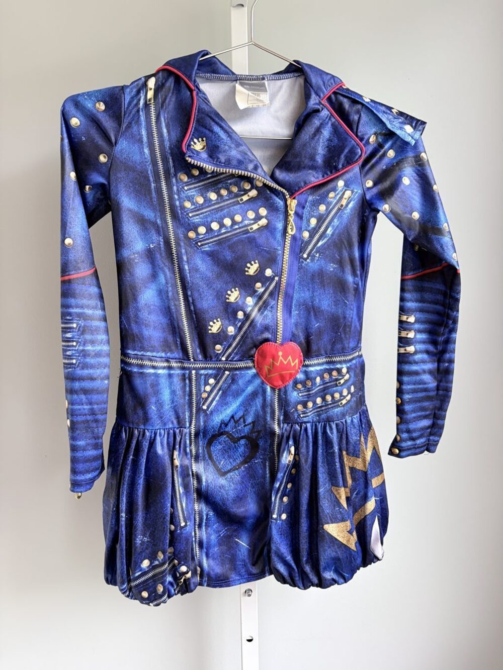 Disney Descendants 2 Evie Blue Costume Dress Long Sleeve Girls